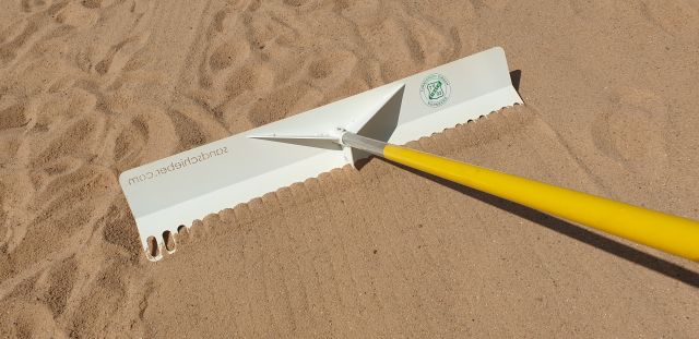 Sandschieber im Einsatz